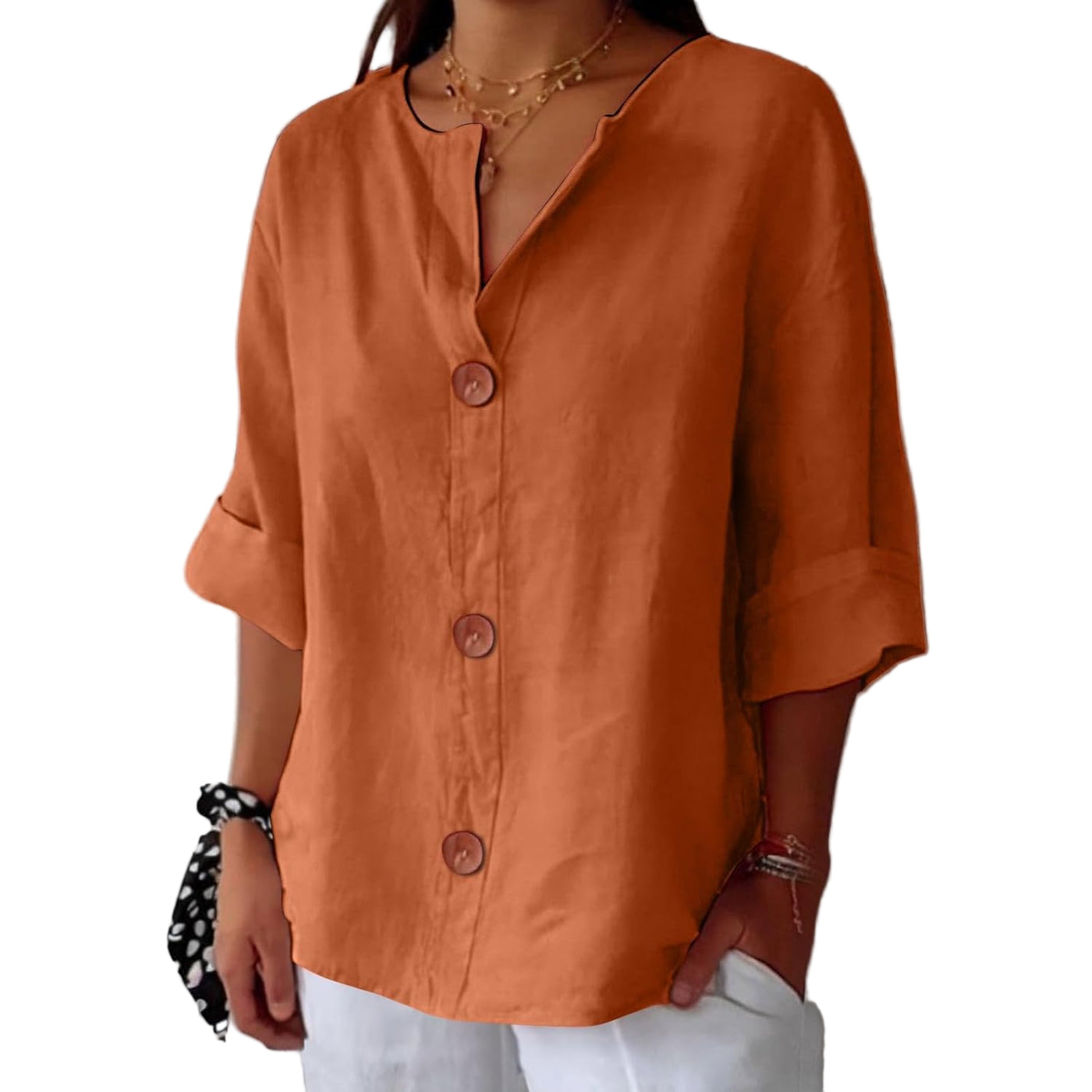 Chantal™ | V Neck Blouse