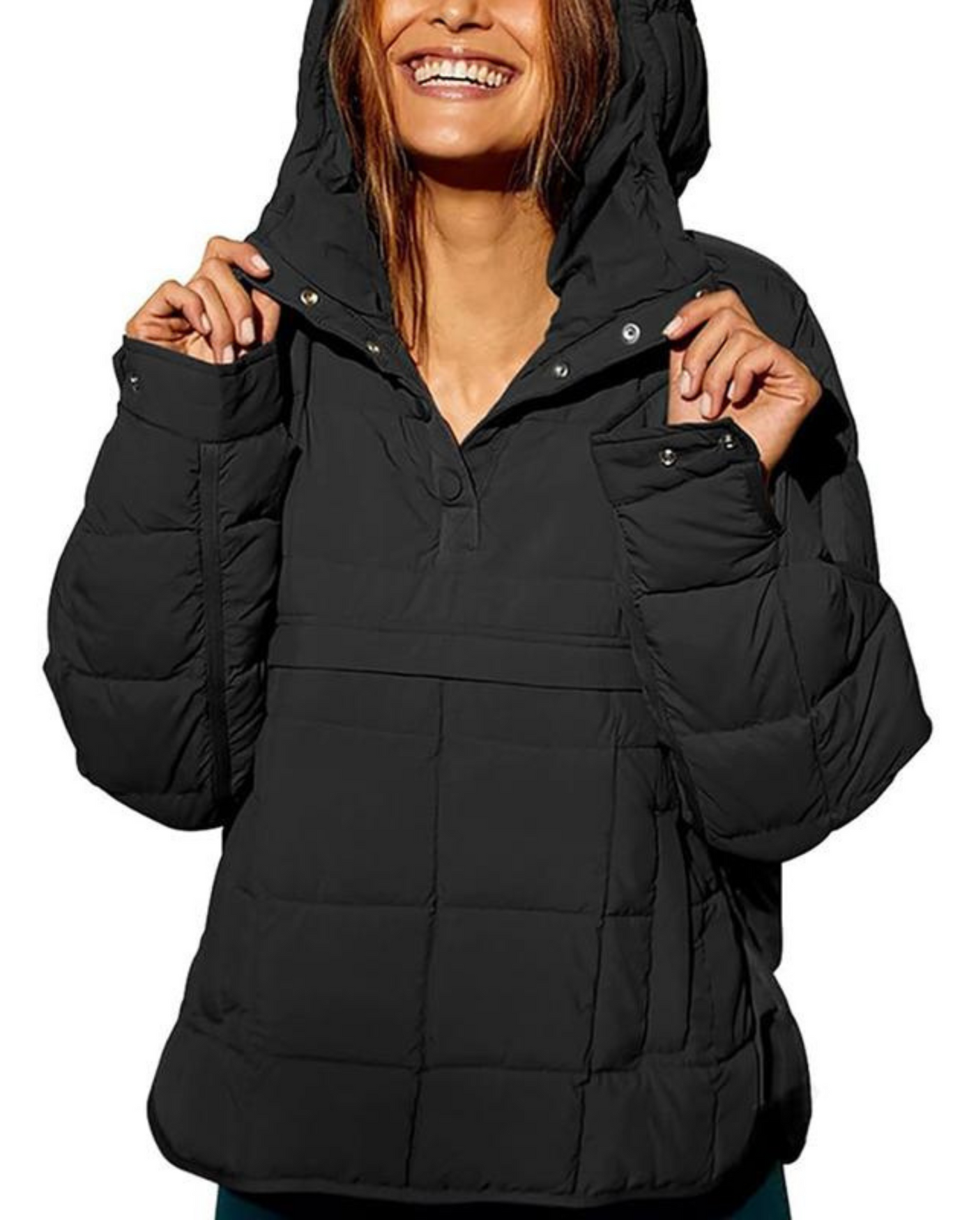 Joanie™ | Oversized Hooded Pullover Hooded Jacket