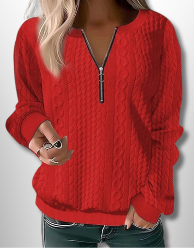 Emily™ | Zip Up Sweater