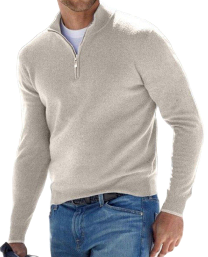 Samuel™ | Solid Color Zip Pullover