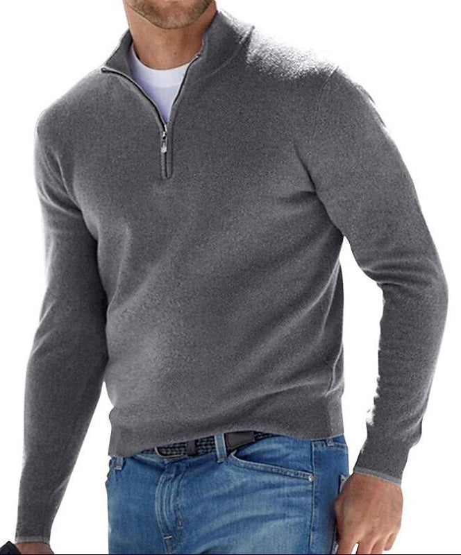 Samuel™ | Solid Color Zip Pullover