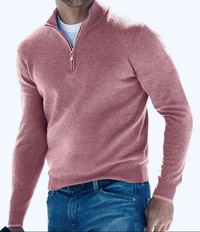 Samuel™ | Solid Color Zip Pullover